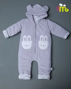 قیمت و خرید سرهمی مخمل کله خرگوش 1420 مهتا طوسی - سیسمونی آقابزرگ