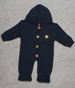 قیمت و خرید سرهمی بافت 687 پوشانک سرمه ای - سیسمونی آقابزرگ