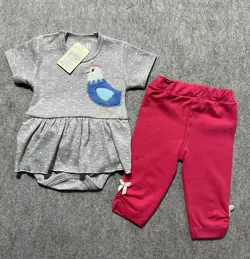 قیمت و خرید دوتیکه چیندار طرح خروس بی بی وان - سیسمونی آقابزرگ