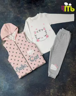 قیمت و خرید سه تیکه hello مهتا کد 1457 - سیسمونی آقابزرگ