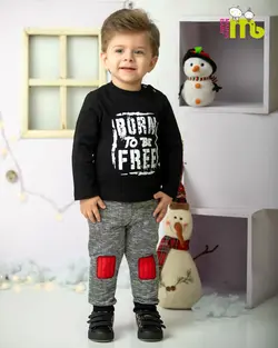 قیمت و خرید سه تیکه ژیله قرمز جیب طوسی مهتا کد 1470 - سیسمونی آقابزرگ