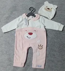 قیمت و خرید سرهمی مخمل خرس وردپا باروک کد 707 - سیسمونی آقابزرگ