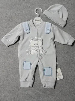 قیمت و خرید سرهمی مخمل طرح دو بندی 940 مامانی - سیسمونی آقابزرگ