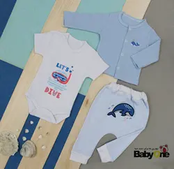 قیمت و خرید سه تیکه دلفین آبی بی بی وان - سیسمونی آقابزرگ