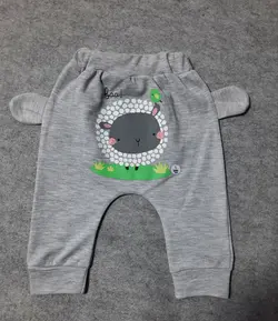 قیمت و خرید شلوار تک چاپ بی بی وان طرح گوسفند طوسی - سیسمونی آقابزرگ