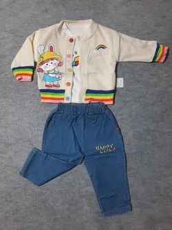 قیمت و خرید سه تیکه لیانا دختر خرگوشی کرم - سیسمونی آقابزرگ