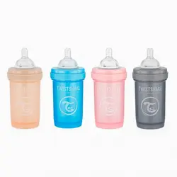 قیمت و خرید شیشه شیر ضدنفخ نوزادی 180 میل تویست شیک Twistshake - سیسمونی آقابزرگ