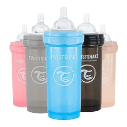 قیمت و خرید شیشه شیر ضدنفخ نوزادی 260 میل تویست شیک Twistshake - سیسمونی آقابزرگ