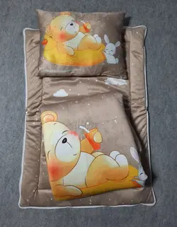 قیمت و خرید سرویس خواب مسافرتی نازلی ببک خرس و اردک کرم - سیسمونی آقابزرگ