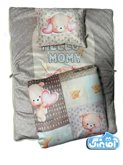 قیمت و خرید سرویس خواب مسافرتی مخمل تی تی طرح خرس کرم - سیسمونی آقابزرگ