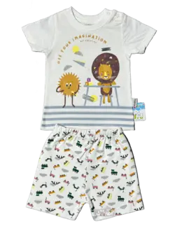 قیمت و خرید تیشرت شلوارک شیرو خورشید مهتا کد 1533 - سیسمونی آقابزرگ