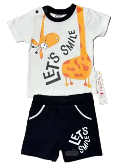 قیمت و خرید تیشرت شلوارک چاپ زرافه مهتا کد 1514 - سیسمونی آقابزرگ