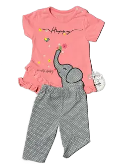 قیمت و خرید بلوز شلوارک فیل خالدار مهتا کد 1542 - سیسمونی آقابزرگ