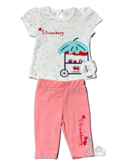 قیمت و خرید تیشرت و شلوارک توت فرنگی مهتا کد 1548 - سیسمونی آقابزرگ