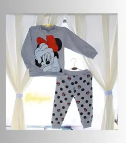 قیمت و خرید بلوز شلوار میکی موس طوسی خالخالی بی بی وان - سیسمونی آقابزرگ