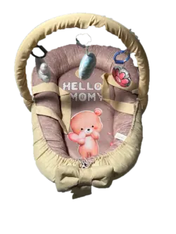 قیمت و خرید ست 7 تکه تشک بازی و غلتگیر مخمل خرس کرم - سیسمونی آقابزرگ