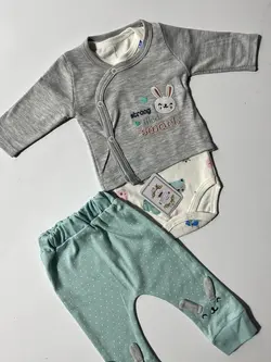 قیمت و خرید سه تیکه خرگوش طوسی بی بی لایف - سیسمونی آقابزرگ