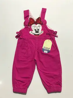 قیمت و خرید پیشبندی کتان گل ایران طرح میکی موس سرخابی - سیسمونی آقابزرگ