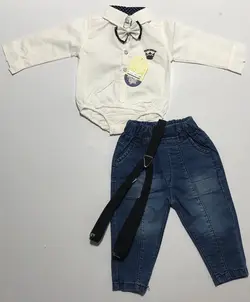 قیمت و خرید بلوز شلوار گل ایران کد 665 سفید - سیسمونی آقابزرگ