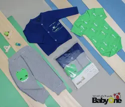 قیمت و خرید سه تیکه دایناسور راه راه بی بی وان - سیسمونی آقابزرگ