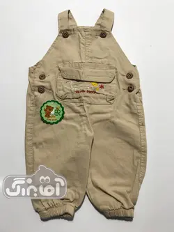 قیمت و خرید پیشبندی کتان بهار طرح گوسفند کرم - سیسمونی آقابزرگ