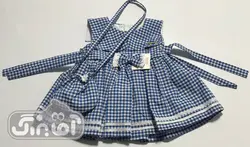 قیمت و خرید ٍّّپیراهن ملوانی چهارخانه آبی اهو دخت کد 539 - سیسمونی آقابزرگ