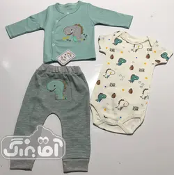 قیمت و خرید سه تیکه دایناسور سبز بی بی لایف - سیسمونی آقابزرگ