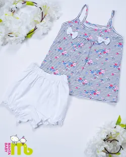 قیمت و خرید سارافون شورت شکوفه مهتا کد 1577 - سیسمونی آقابزرگ