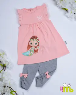 قیمت و خرید بلوز شلوارک پری دریایی مهتا کد 1584 - سیسمونی آقابزرگ