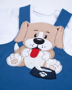 قیمت و خرید دو تیکه پیشبندی سگ 1589 مهتا - سیسمونی آقابزرگ