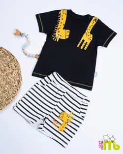 قیمت و خرید بلوز شورت مشکی زرافه مهتا کد 1592 - سیسمونی آقابزرگ