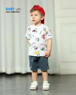 قیمت و خرید تیشرت شلوارک لی بی بی لایف طرح میکی موس - سیسمونی آقابزرگ