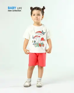 قیمت و خرید بلوز شورت بی بی لایف طرح پروانه - سیسمونی آقابزرگ