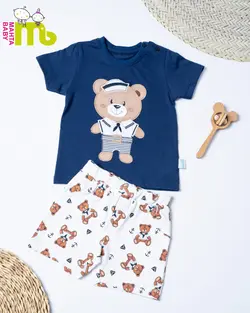 قیمت و خرید بلوز شورت خرس ملوان 1615 مهتا - سیسمونی آقابزرگ