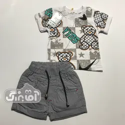 قیمت و خرید بلوز و شورت گل ایران طرح تدی گوچی کد 627 - سیسمونی آقابزرگ