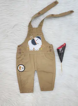 قیمت و خرید پیشبندی کتان بهار طرح فیل وستاره کرم - سیسمونی آقابزرگ