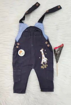 قیمت و خرید پیشبندی کتان بهار دو جیب طرح زرافه - سیسمونی آقابزرگ