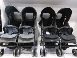 قیمت و خرید کالسکه دو قلو عصایی دیبا پلاس - سیسمونی آقابزرگ