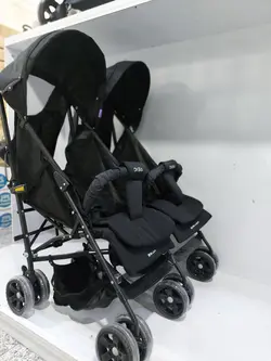 قیمت و خرید کالسکه دو قلو عصایی دیبا پلاس - سیسمونی آقابزرگ