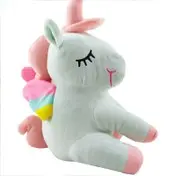 قیمت و خرید عروسک پولیشی تک شاخ نشسته 128 بی بی دریم - سیسمونی آقابزرگ