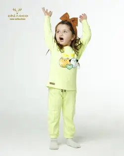 قیمت و خرید بلوز و شلوار حیوانات تپل سبز چیاکو - سیسمونی آقابزرگ