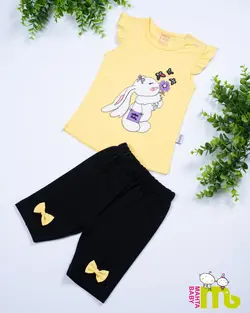 قیمت و خرید بلوز شلوارک خرگوش زرد 1568 مهتا - سیسمونی آقابزرگ