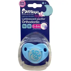 قیمت و خرید پستانک ارتودنسی شب تاب مایا 6-0 - سیسمونی آقابزرگ