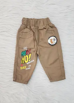 قیمت و خرید شلوار کتان بهار ho ho کرم تیره - سیسمونی آقابزرگ