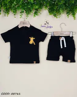 قیمت و خرید تیشرت شلوارک 761 آی نور طرح زرافه - سیسمونی آقابزرگ