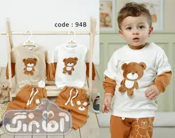 قیمت و خرید بلوز و شلوار الچی خرس قهوه ای کد 94 - سیسمونی آقابزرگ