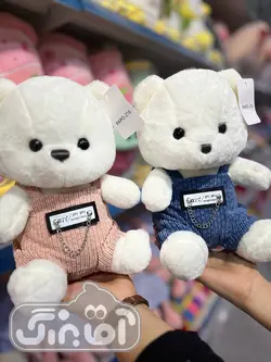 قیمت و خرید عروسک پولیشی خرس لباس پیشبندی - سیسمونی آقابزرگ