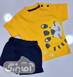 قیمت و خرید تیشرت شلوارک استپ طرح ببر کد 147 - سیسمونی آقابزرگ