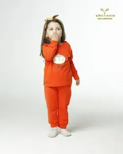 قیمت و خرید بلوز و شلوار جوجه نارنجی چیاکو - سیسمونی آقابزرگ