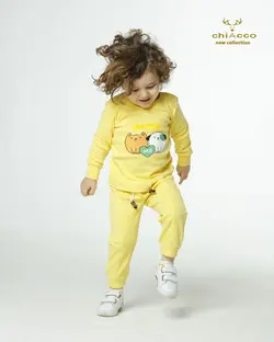 قیمت و خرید بلوز و شلوار حیوانات تپل زرد چیاکو - سیسمونی آقابزرگ
